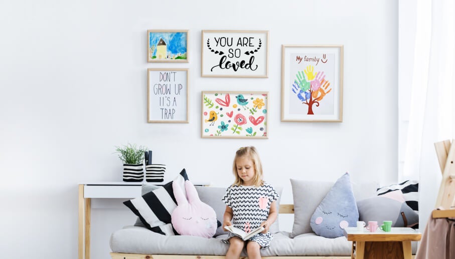 Your Kid’s Art as a Gallery Wall